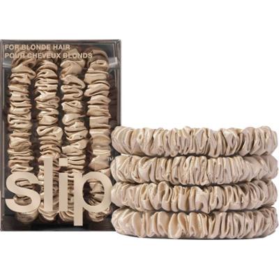 Slip Pure Silk Skinny Scrunchies Blonde