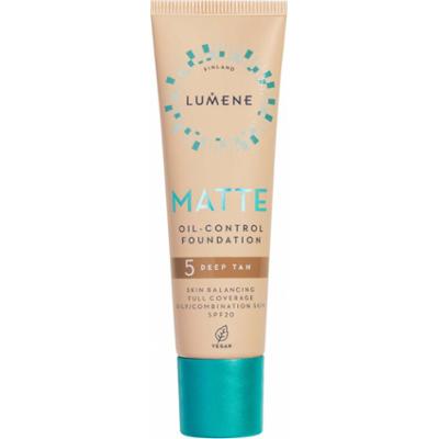 Lumene Matte Oil-Control Foundation SPF20 5 Deep Tan (30 ml)