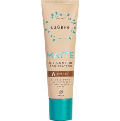 Lumene Matte Oil-Control Foundation SPF20 6 Bronze (30 ml)