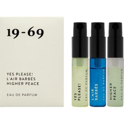 19-69 The Collection Two EdP (3 references). Higher Peace, L'Air Barbès, Yes Please! (3 x 2,5 ml)
