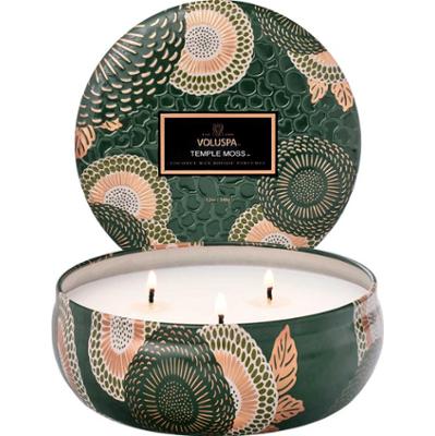 Voluspa 3 Wick Tin Temple Moss (40 h)