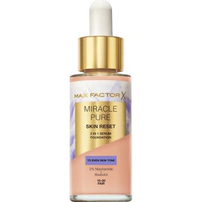 Max Factor Miracle Pure 2in1 Skin Reset Serum Foundation 10-30 Fair