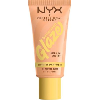 NYX Professional Makeup Buttermelt Glaze Skin Tint SPF30 Foundation 01 Whipped Butta (30 ml)