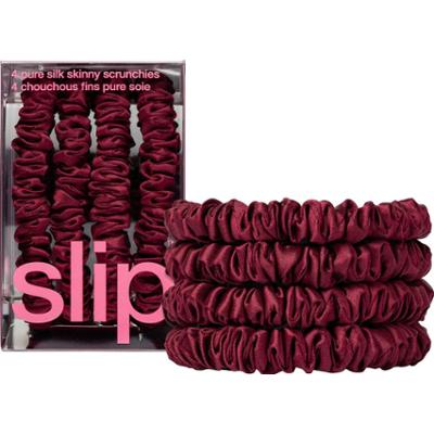 Slip Pure Silk Skinny Scrunchies Maroon