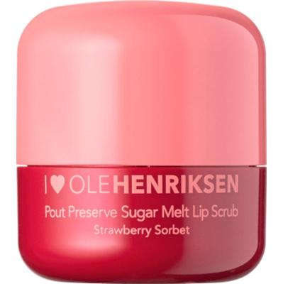 Ole Henriksen One Shot Pout Preserve Sugar Melt Lip Scrub Strawberry Sorbet (4 ml)