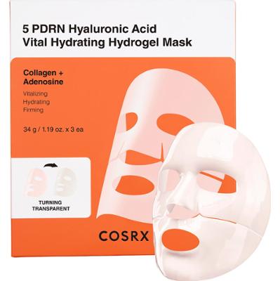 COSRX 5 PDRN Hyaluronic Acid Vital Hydrating Hydrogel Mask 3-pack (3x34 g)