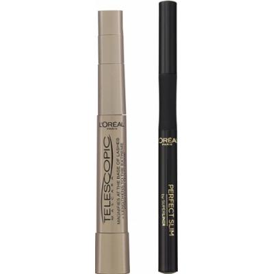 L'Oréal Paris Telescopic Mascara Black and Superliner Black Set