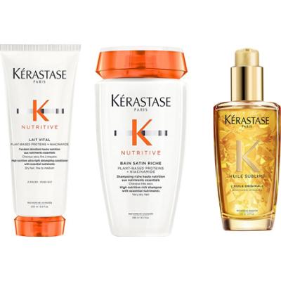 Kérastase Nutrituve Bain Riche​ & Lait Vital Elixir Ulitme Huile Set
