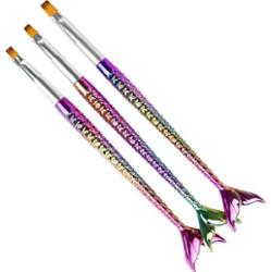 Zestaw 3 pędzelków do żelu syrenka