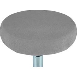 Pokrowiec na taboret frotte szary 30-40cm