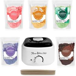 Podgrzewacz wosku w puszce+wosk 5x100g+szpatuła100