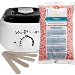 Zestaw podgrzewacz + wosk dropsy rose + szpatuły