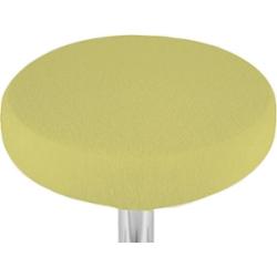 Pokrowiec na taboret frotte kremowy 30-40cm