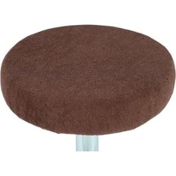Pokrowiec na taboret frotte czekoladowy 30-40cm
