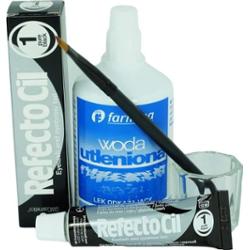 Zestaw do brwi i rzęs henna żelowa czarna RefectoCil