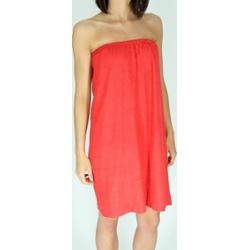 Tunika peleryna kosmetyczna frotte czerwony