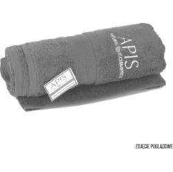 Ręcznik frotte 70x140 szary z logo APIS