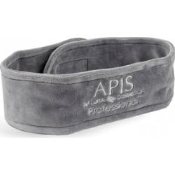 Opaska kosmetyczna frotte szara z logo APIS
