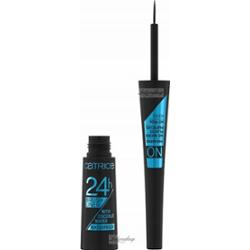 Catrice - 24H Brush Liner - Wodoodporny eyeliner w płynie - 010 Ultra Black Waterproof