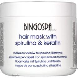 BingoSpa Pielęgnacja włosów Maska do włosów spirulina i keratyna 500 ml