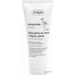 ZIAJA - Mintperfekt Aroma - Biała glinka do mycia i higieny zębów bez fluoru - Verbena i Mięta - 100 ml