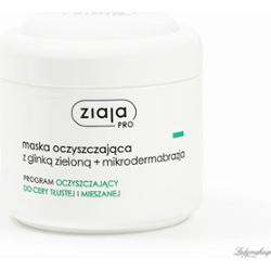 ZIAJA - Pro - Maska oczyszczająca z zieloną glinką + mikrodermabrazja - 250 ml