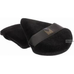 Many Beauty - Triangle Powder Puff - Trójkątny, welurowy puszek do pudru - Czarny