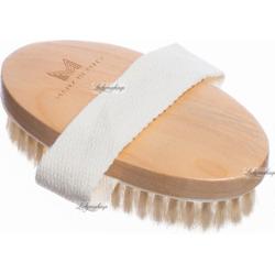 MANY BEAUTY - Eko szczotka do masażu ciała na sucho z włosia agawy - Naturalna