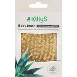 KillyS - Body Brush - Szczotka do masażu ciała z naturalnym włosiem z agawy