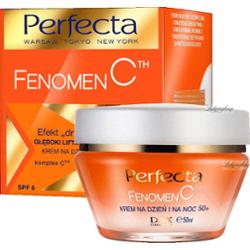 Perfecta - Fenomen C - Efekt drugiej skóry - Głęboki lifting i nawilżanie - Krem na dzień i na noc 50+ SPF6 - 50 ml
