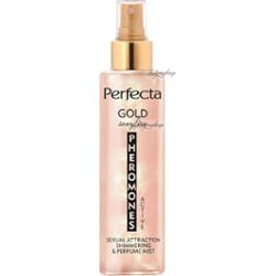 Perfecta - PHEROMONES ACTIVE - Sexual Atrraction Shimmering & Perfume Mist - Gold - Perfumowana mgiełka do ciała - 200 ml