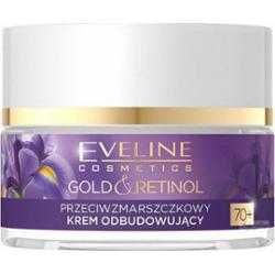 Eveline Cosmetics - GOLD & RETINOL - Przeciwzmarszczkowy krem odbudowujący do twarzy 70+ - Dzień / Noc - 50 ml