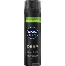 Nivea - Men - Deep Clean Shave - Shaving Gel Black Carbon - Żel do golenia z aktywnym węglem - 200 ml