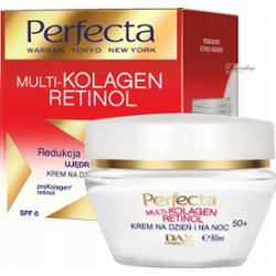 Perfecta - MULTI-KOLAGEN RETINOL - Redukcja zmarszczek - Ujędrniający krem na dzień i na noc 50+ SPF6 - 50 ml
