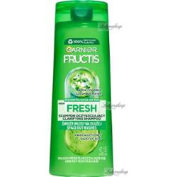GARNIER - FRUCTIS FRESH - Wzmacniająco-oczyszczający szampon do włosów normalnych i przetłuszczających się - 250 ml