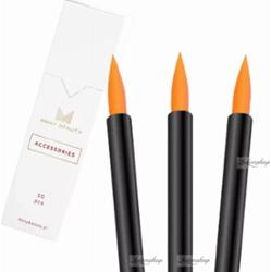 Many Beauty - Eyeliner Brush - Jednorazowe aplikatory do eyelinera - Pomarańczowe - 50 sztuk