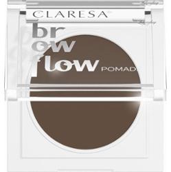 CLARESA - BROW FLOW - Fluffy Eyebrow Pomade - Puszysta pomada do brwi - 3,5 g - 02 Medium Brown