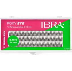 Ibra - FOXY EYE 12 Flare Eyelashes by Ewelina Zych - Kępki sztucznych rzęs - Skręt J - 120 kępek - 0.10/14 mm