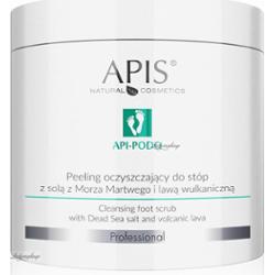 APIS - API-PODO - Cleansing Foot Scrub - Oczyszczający peeling do stóp z solą z Morza Martwego i lawą wulkaniczną - 700 g