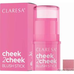 CLARESA - CHEEK 2 CHEEK - Blush Stick - Kremowy róż do policzków w sztyfcie - 5.5 g - 01 Candy Pink