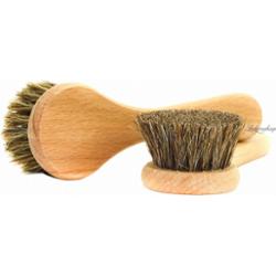 NOBLE - Delikatna szczotka do masażu twarzy na sucho - Włosie końskie - SCZ14