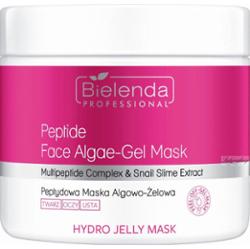 Bielenda Professional - HYDRO JELLY MASK - Peptide Face Algae-Gel Mask - Przeciwzmarszczkowa maska algowo-żelowa z peptydami i śluzem ślimaka - 190 g