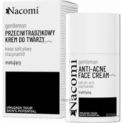 Nacomi - GENTLEMAN - Anti-Acne Face Cream - Matujący krem przeciwtrądzikowy do twarzy dla mężczyzn - 50 ml