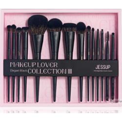 JESSUP - Makeup Lover - Elegant Black - 14 Pcs Versatile Collection III - Zestaw 14 pędzli do makijażu twarzy - T336-G