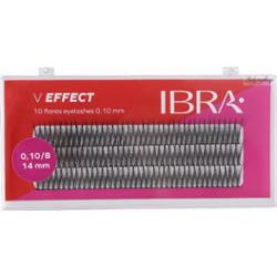 Ibra - V EFFECT - 10 FLARES EYELASH 0,10 mm / B - Kępki sztucznych rzęs - 120 szt - 14 mm