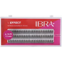 Ibra - V EFFECT - 10 FLARES EYELASH 0,10 mm / B - Kępki sztucznych rzęs - 120 szt - 11 mm