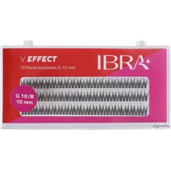 Ibra - V EFFECT - 10 FLARES EYELASH 0,10 mm / B - Kępki sztucznych rzęs - 120 szt - 10 mm