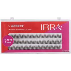 Ibra - V EFFECT - 10 FLARES EYELASH 0,10 mm / B - Kępki sztucznych rzęs - 120 szt - 9 mm