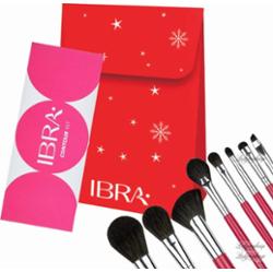Ibra - Świąteczny zestaw - Gift Set 5 - Paleta Contour Kit do konturowania twarzy + Zestaw 8 pędzli Candy
