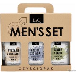 LaQ - MEN'S SET - Czyściopak - Ich Troje Trio z Klasą - Zestaw 3 żeli pod prysznic - Ryszard z Bieszczad 500 ml + Kozioł z klasą 500 ml + Dzikus z Lasu 500 ml